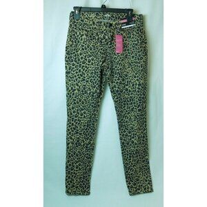 A.N.A A NEW DAY New Perfect Skinny Mid-Rose Leopard Printed Stretch Pants Size 4
